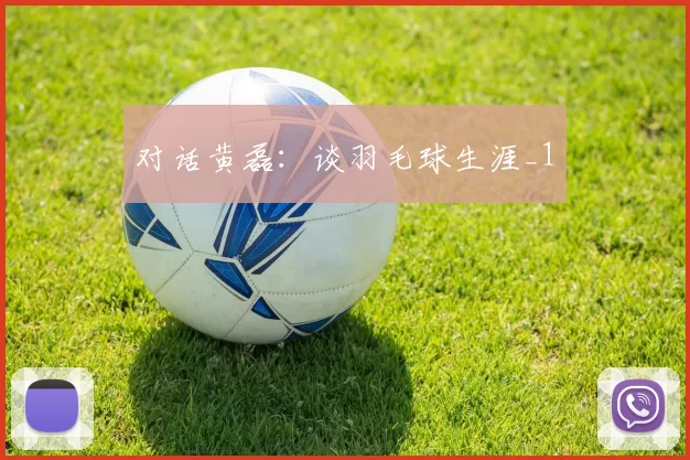 对话黄磊：谈羽毛球生涯_1